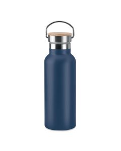 HELSINKI Metal Insulated Bottle Stainless Steel With Bamboo Lid 500ml