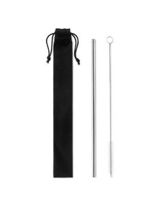 COLD STRAW Reusable Metal Straw With Storage Pouch