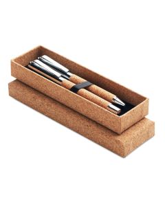 QUERCUS Cork Pen And Pencil Set With Matching Gift Box