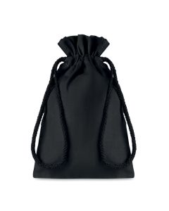 TASKE SMALL Cotton Drawstring Gift Bag Black