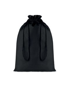 TASKE LARGE Cotton Drawstring Gift Bag Black
