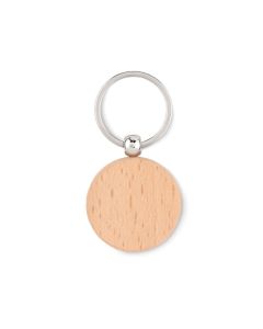 TOTY WOOD Round Wooden Keyring