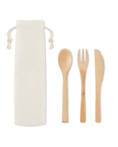 SETBOO Bamboo cutlery set