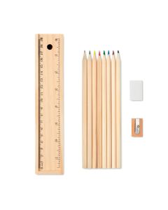 TODO SET Stationary Set In Wooden Storage Box