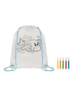 CARRYDRAW Non woven kids bag with pens