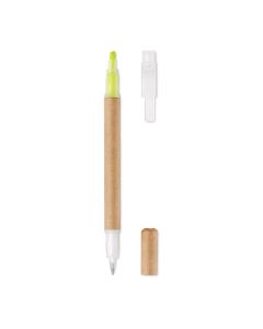 DUO PAPER Eco Recycled Pen And Highlighter 