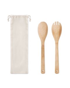 MAYEN SET Bamboo Salad Serving Utensils