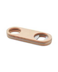 VALBAMPER Bamboo And Metal Bottle Opener