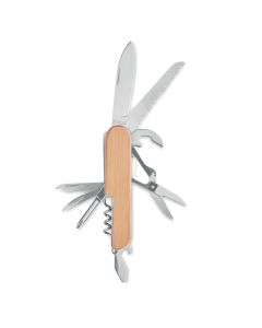 LUCY LUX Multi Function Pocket Knife With Bamboo Cover