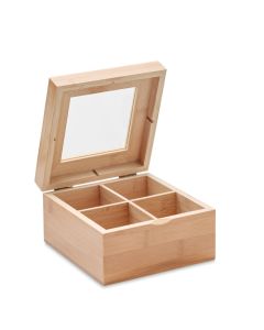 CAMPO TEA Bamboo Tea Bag Storage Box