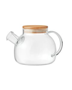 MUNNAR Borosilicate Glass Teapot With Bamboo Lid