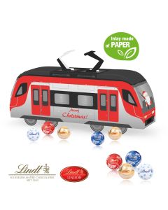 Personalised Lindt 3D Tram Shaped Advent Calendar