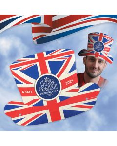 Coronation Card Hats Union Jack Flag