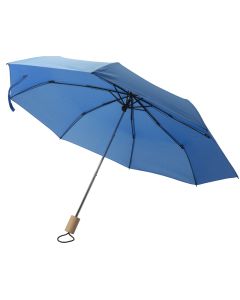 Recycled Umbrella with Wood Handle