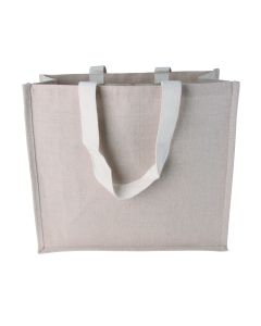 The Tiber - Canvas shopper with woven handles