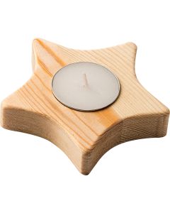 The Star - Wooden candle