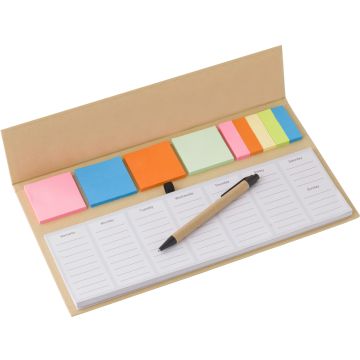 Promotional Daily Planer with Pen & Sticky Notes