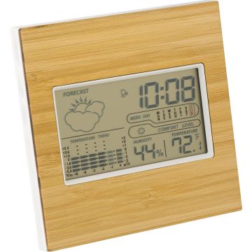 Promotional Bamboo Weather Station Stand