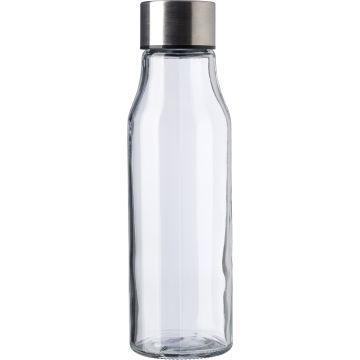 Glass and stainless steel bottle (500ml)