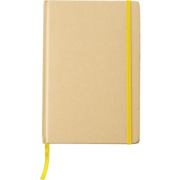 Promotional Budget Recycled Paper Notebook Yellow Bounce Creative Designs