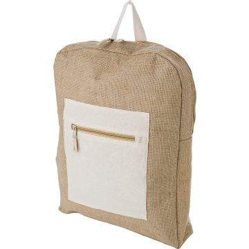 Jute Backpack With Adjustable Shoulder Straps