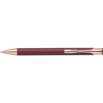 Promotional Aluminium Pen with Rose Gold Detail