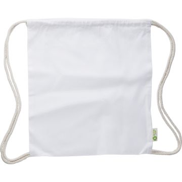 Recycled cotton drawstring bag. 120gm / 5.5oz,