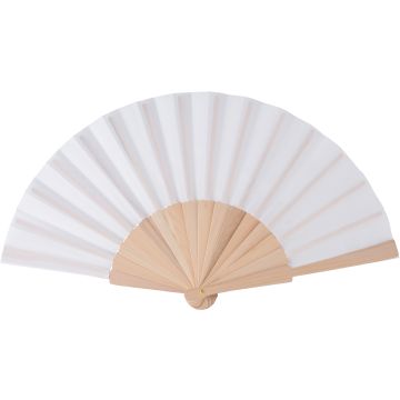 Promotional Recycled Hand Fan with Wooden Handle