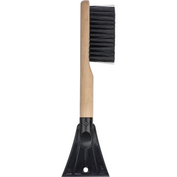 Ice scraper with brush