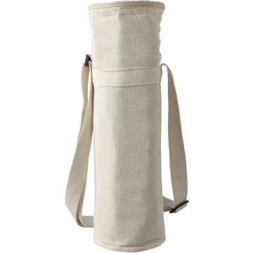 Recycled cotton cooler bag for one bottle