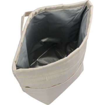 Recycled cotton rolltop cooler bag (220gm / 7.8oz)