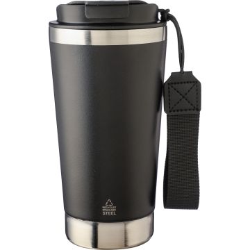 Recycled steel double walled travel mug (500ml)