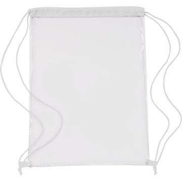 Transparent drawstring backpack