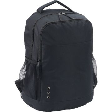 Black Backpack With Side Mesh Pockets