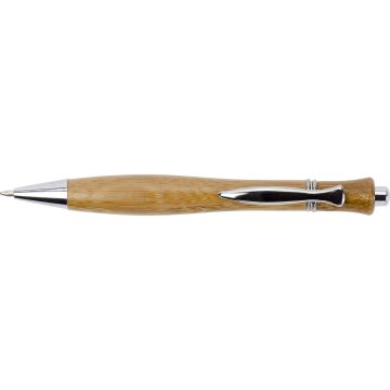 Bamboo Pen With Metal Trimmings