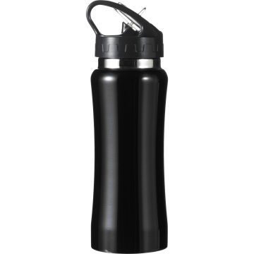 Steel drinking bottle 600ml Black - 1 Bounce Creative Designs