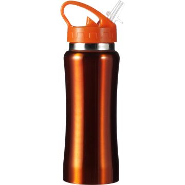 Steel drinking bottle 600ml Orange - 1 Bounce Creative Designs