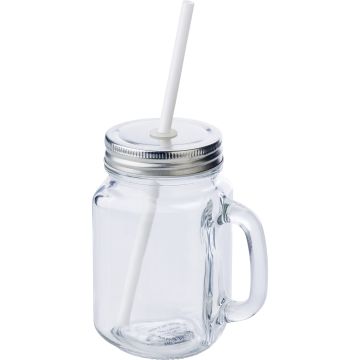Promotional Glass Mason Drinking Jar with Lid