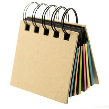 Wire bound sticky notes