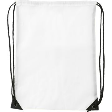 Drawstring backpack White - 1 Bounce Creative Designs