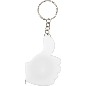 Thumbs Up Tape Measure Keyring
