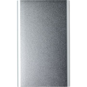 Aluminium power bank Silver - 1 Bounce Creative Designs