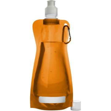 Foldable water bottle 420ml Orange - 1 Bounce Creative Designs