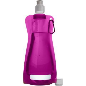 Foldable water bottle 420ml Pink - 1 Bounce Creative Designs