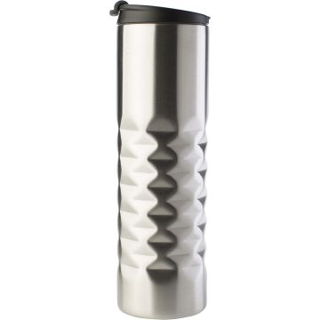 Steel thermos mug 460ml Silver - 1 Bounce Creative Designs