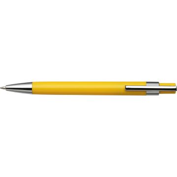 Budget Plastic Ballpen With Metal Clip And Tip
