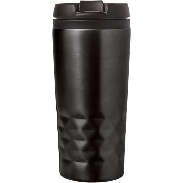 Steel travel mug 300ml Black - 1 Bounce Creative Designs