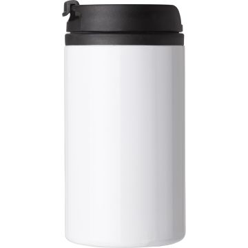 Double walled steel thermos cup 300ml White - 1 Bounce Creative Designs