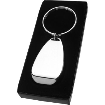 Metal Teardrop Bottle Opener Keyring
