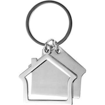 House Shaped Metal Keyring with Gift Box
